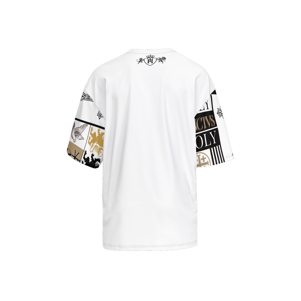 IESVS Oversized Tee – Faith Typography Art Shirt 225g