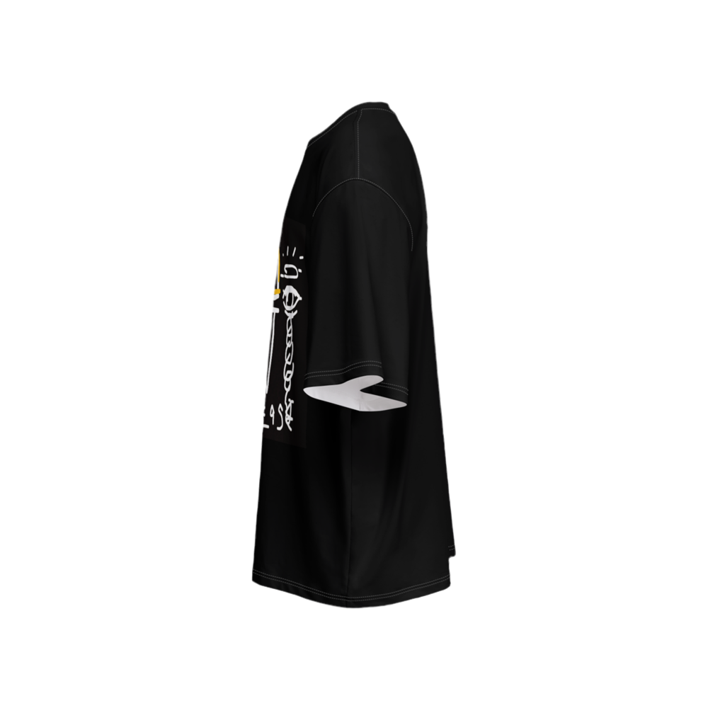 "I Decrease" Oversized Tee – Crown Graffiti Art Christian Streetwear 225g