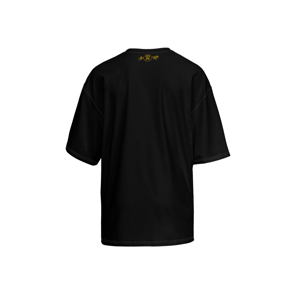 Men’s LEKO Crest T-Shirt – Oversized Royal Heritage Tee 225g