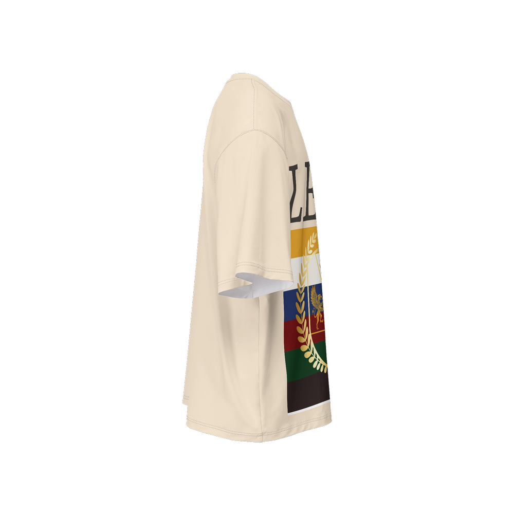 Men’s LEKO Crest T-Shirt – Oversized Royal Heritage Tee 225g