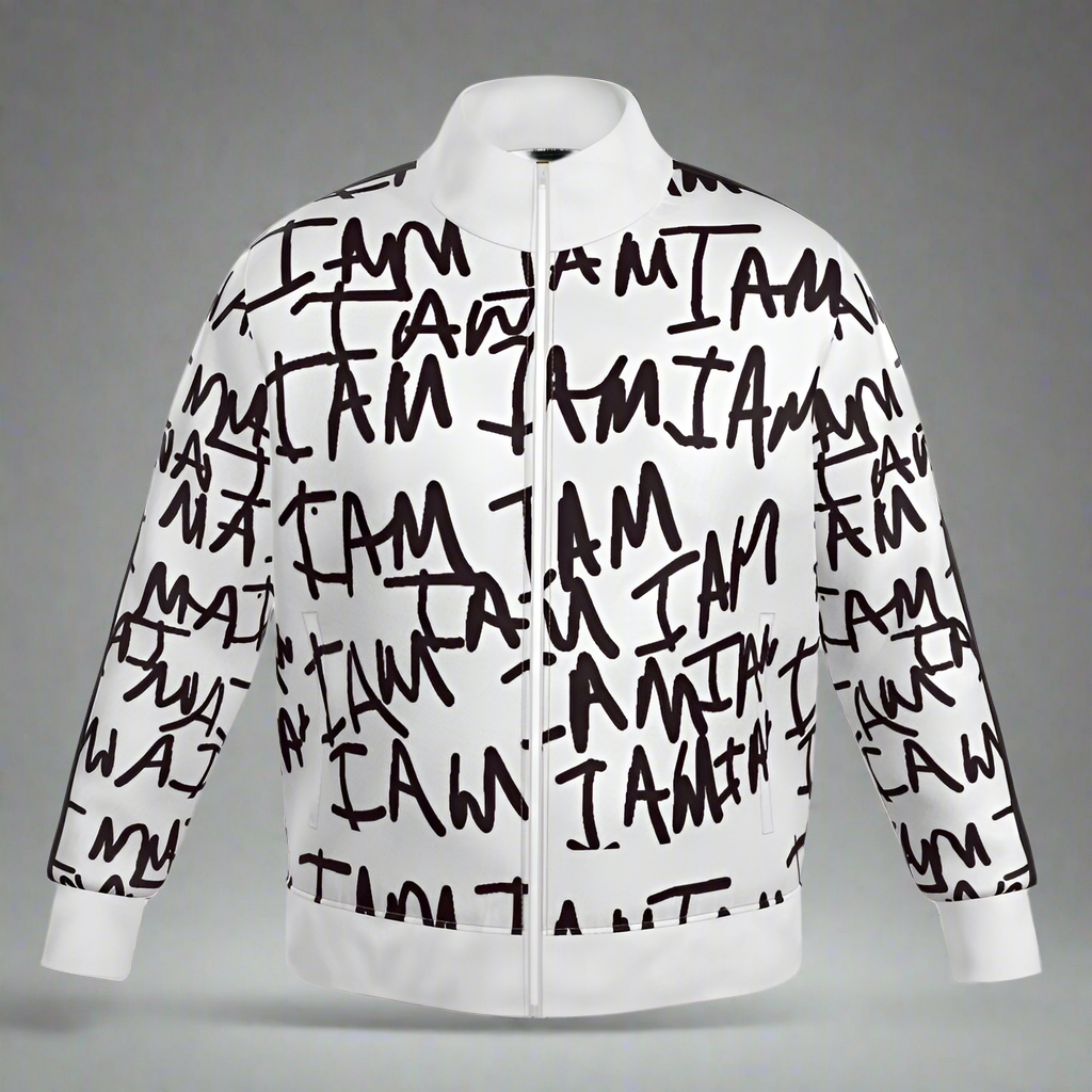 Bold I AM Men’s Tracksuit Jacket – Stand Out in Style