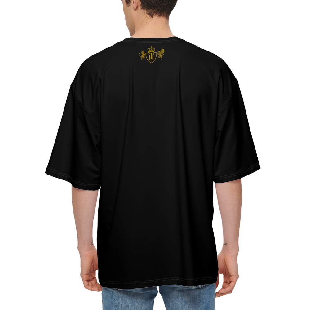 Men’s LEKO Crest T-Shirt – Oversized Royal Heritage Tee 225g
